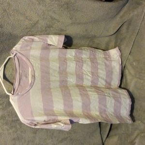 Pink and white striped shirt